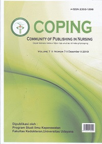 COPING Community Of Publishing In Nursing Volume 7, No.3 desember 2019