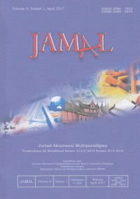 JAMAL : Jurnal Akuntansi Multiparadigma : Volume 8, Nomor 1, April 2017