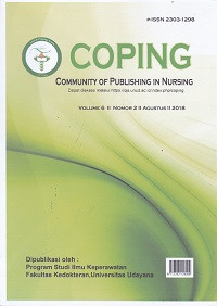 COPING Community of Publishing in Nursing Volume 6 No.2 Agustus 2018
