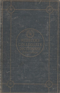 Webster's Collegiate Dictionary Fifth Edition