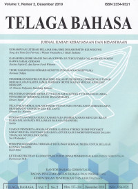 Telaga Bahasa Volume 7 Nomor 2 Desember 2019