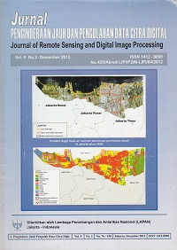 Jurnal Penginderaan Jauh Dan Pengolahan Data Citra Digital ;Journal of Remote Sensing and digital image Processing;volume 9 Nomor 2 Desember 2012