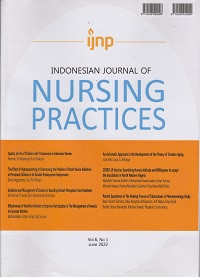 IJNP Indonesian Journal Of Nursing Practices; Volume 6, no. 1 June 2022